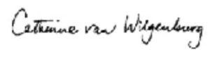 Catherine van Wilgenburg's signature